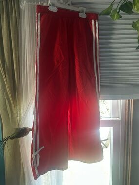 art class Red Jogger Sweatpants with White Side Stripes